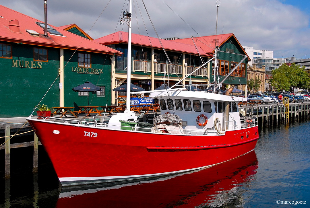 FISCHERBOOT HOBART TASMANIEN 